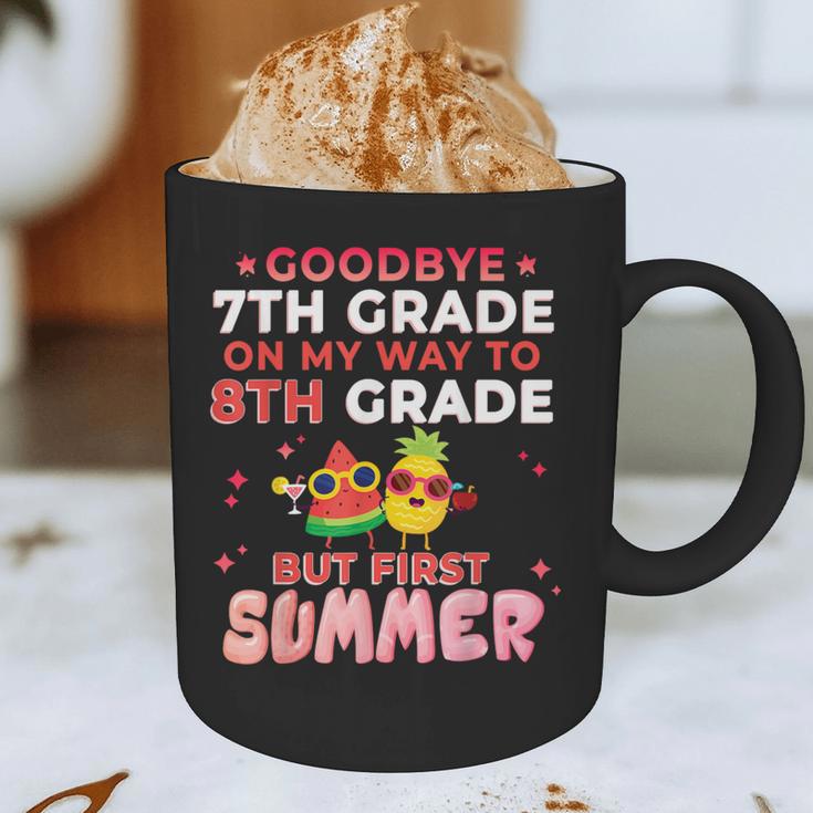 Goodbye 7th Grade Graduation To 8th Grade Hello Summer Graphic Print Coffee Mug