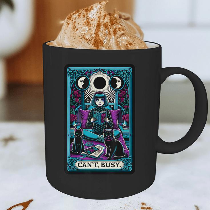 Gothic Girl Tarot Card Introverted Reader And Reading Graphic Print Coffee Mug Gothic Girl Tarot Card Introverted Reader And Reading Graphic Print Coffee Mug