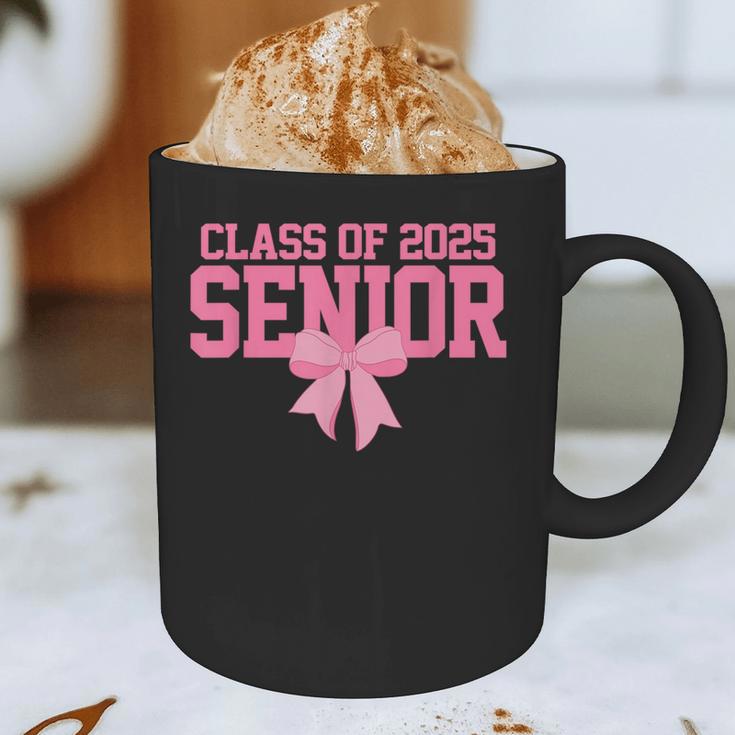 Graduate 2025 Class Of 2025 Senior Coquette Bow Graduation Graphic Print Coffee Mug