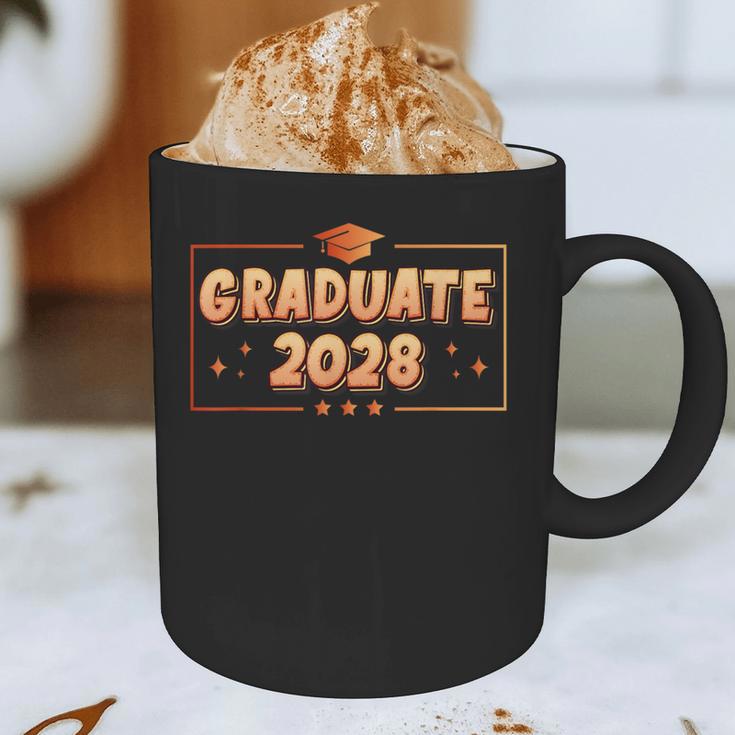 Graduate 2028 Class Of 2028 Senior Graduation Graphic Print Coffee Mug