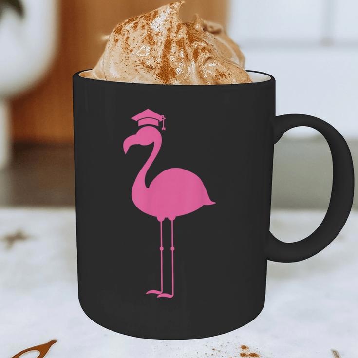 Graduate Cute Pink Flamingo Graduation Graphic Print Coffee Mug