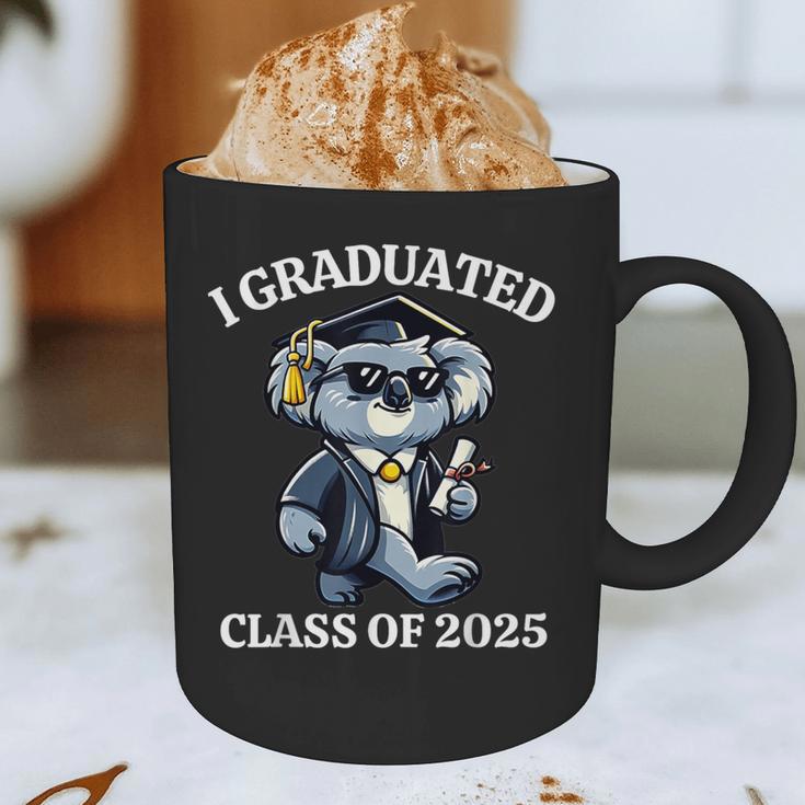 I Graduated Graduate Class Of 2025 Koala Graduation Graphic Print Coffee Mug