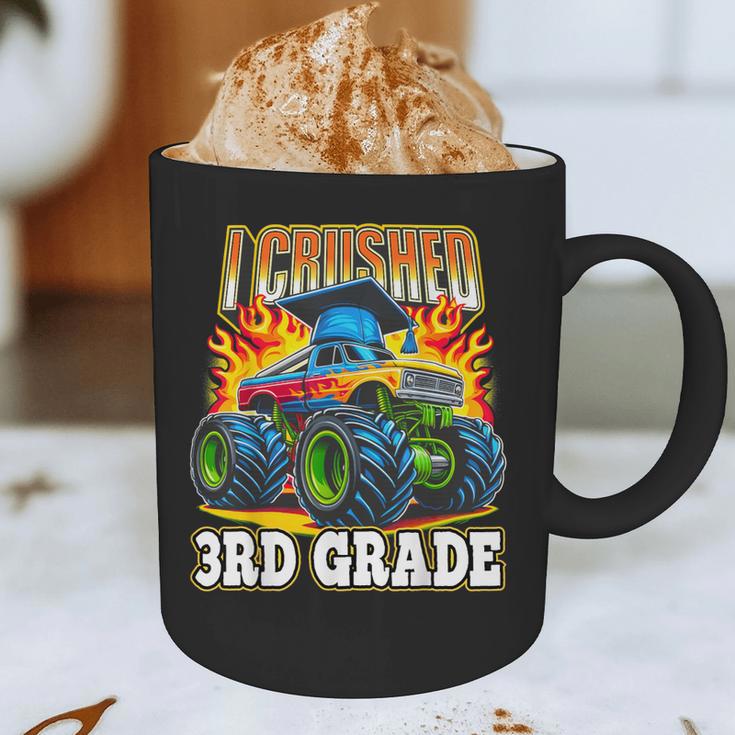 Graduation 3rd Grade Monster Truck Boys I Crushed Grad Graphic Print Coffee Mug
