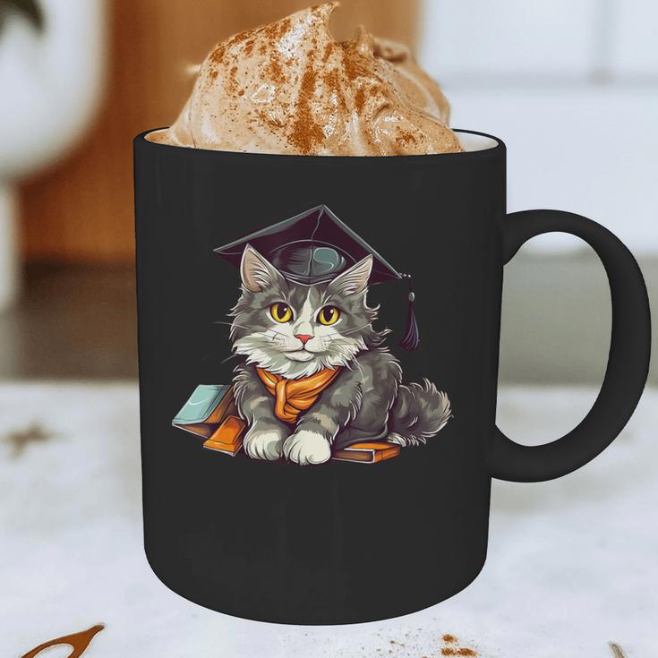Graduation Cat Graduation Present For Graduate Grad Graphic Print Coffee Mug
