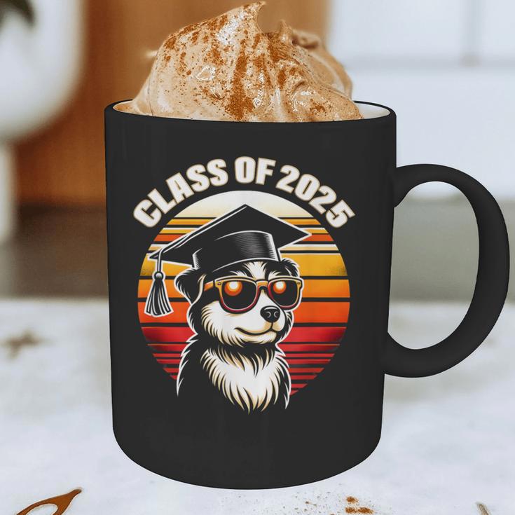 Graduation Day 2025 Graduate Class School Degree College Dog Graphic Print Coffee Mug