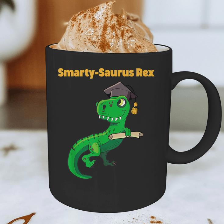 Graduation Dinosaur Smarty Saurus Rex Diploma Dinosaur Graphic Print Coffee Mug