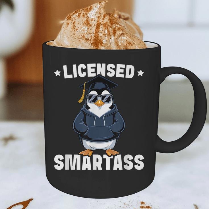 Graduation Penguin Licensed Smartass Graduate Graphic Print Coffee Mug