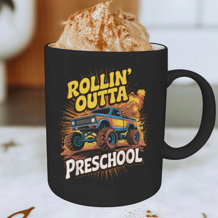 Graduation Rollin' Outta Preschool Monster Truck Boys Pre-K Graphic Print Coffee Mug