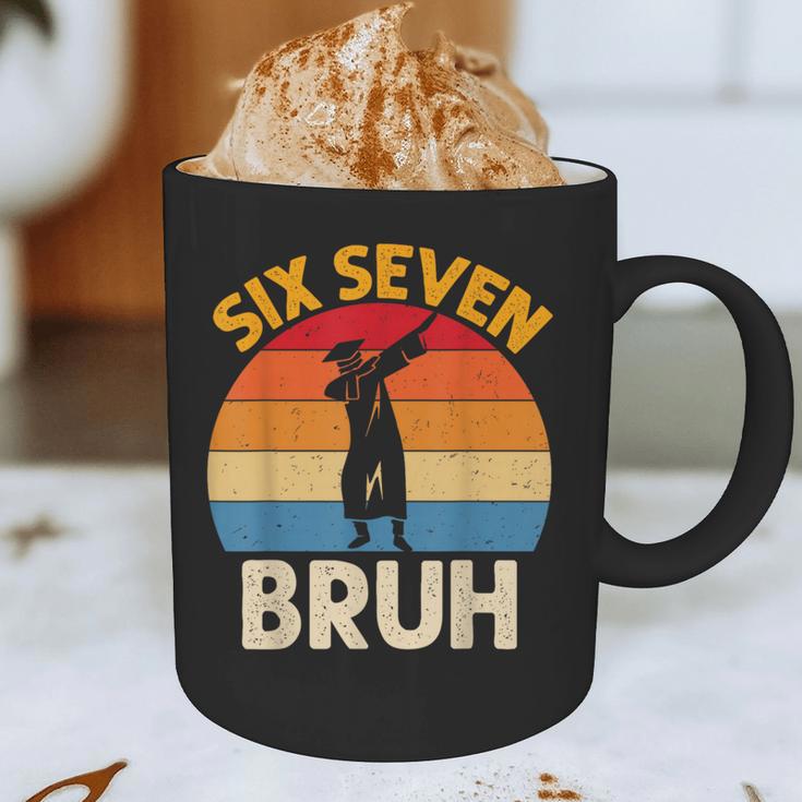 Graduation Six Seven Bruh Dabbing 67 Meme 6 7 Boys Kids Graphic Print Coffee Mug
