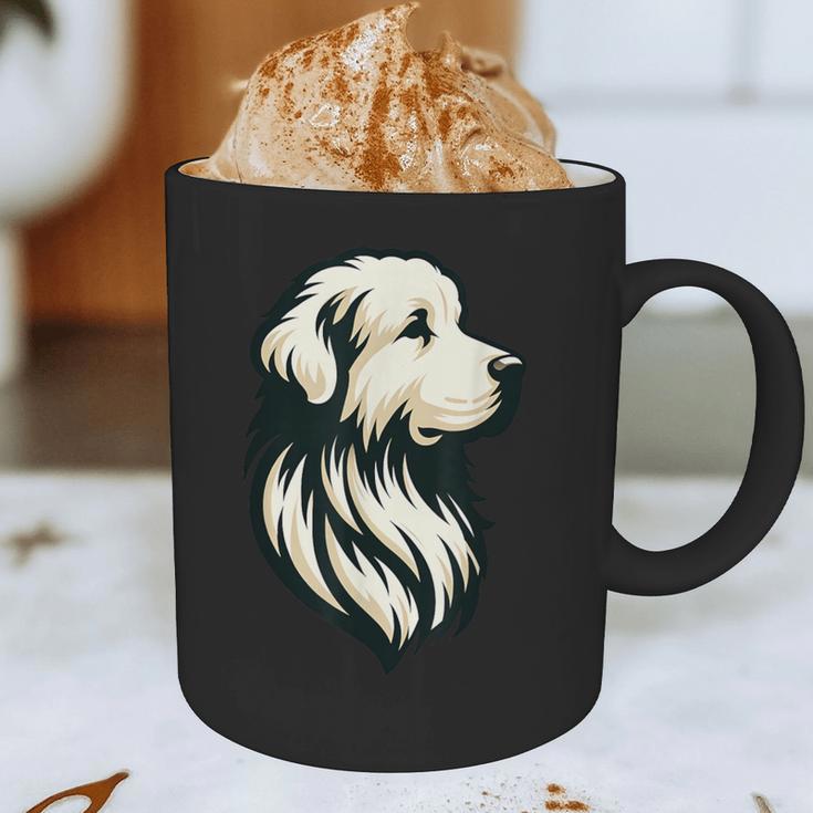 Great Pyrenees Pyr Minimalist Simple Dog Mom Dad Boys Girls Graphic Print Coffee Mug