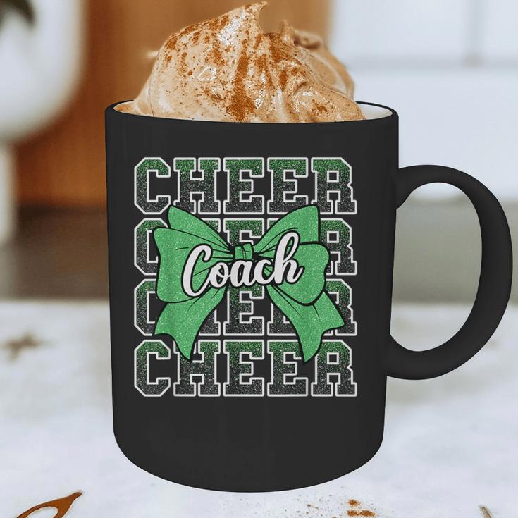 Green Sport Loud Proud Cheer Coach Dad Father's Day Graphic Print Coffee Mug