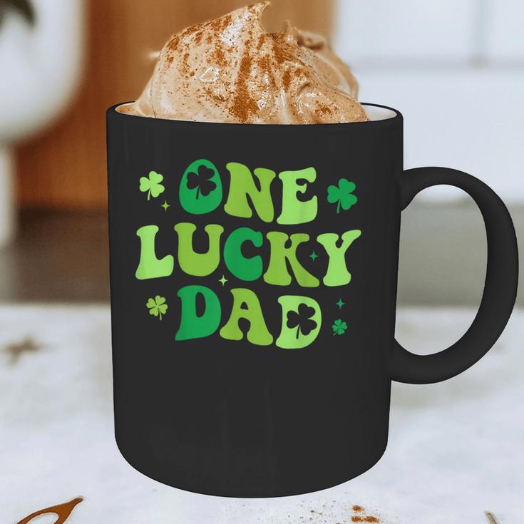 Groovy St Patrick's Day Apparel One Lucky Dad Shirt Small Modern Groovy St Patrick's Day Shirt Graphic Print Coffee Mug