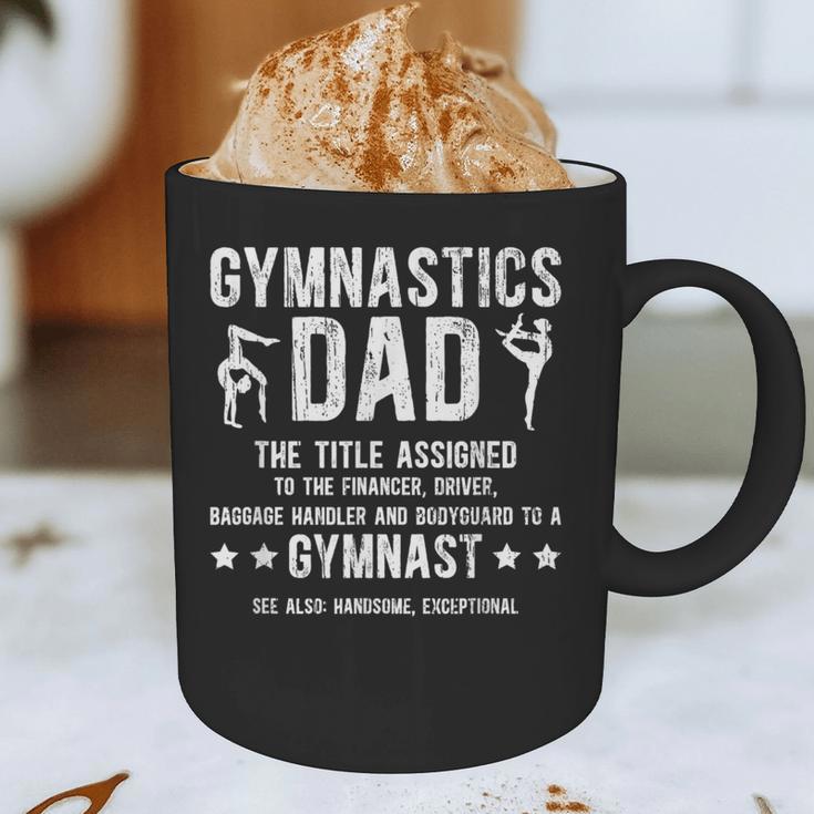 Gymnastics Dad Definition Gymnastics Father Of A Gymnast Dad Graphic Print Coffee Mug