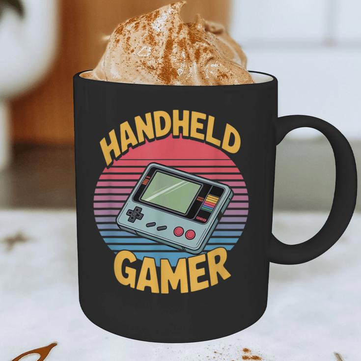 Handheld Gamer Retro Portable Console Nostalgia Graphic Print Coffee Mug