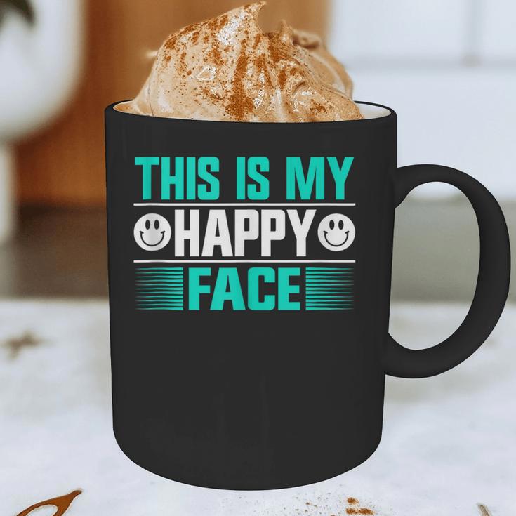 This Is My Happy Face Introvert Graphic Print Coffee Mug This Is My Happy Face Introvert Graphic Print Coffee Mug