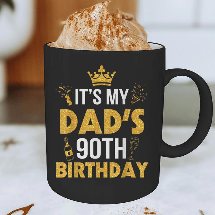 Happy Father Daddy 90 Years Old It's My Dad's 90th Birthday Graphic Print Coffee Mug