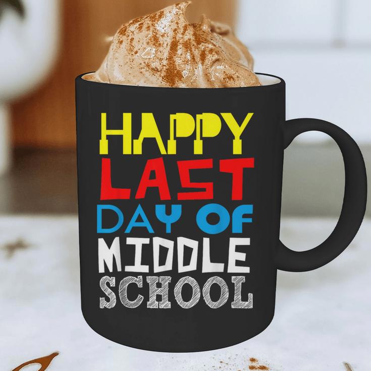 Happy Last Day Of Middle School Graduation Graphic Print Coffee Mug