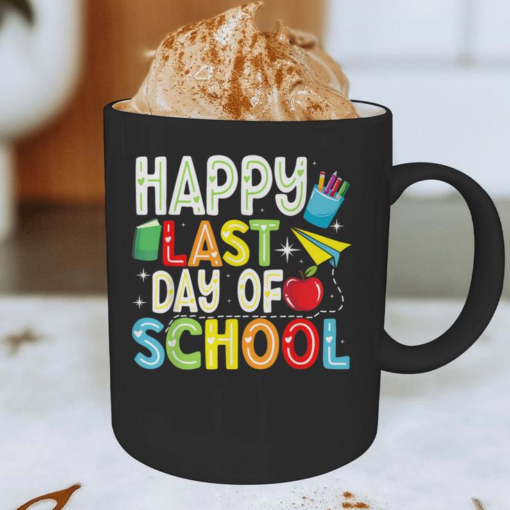 Happy Last Day Of School Teacher Kids Boys Girls Graduation Graphic Print Coffee Mug