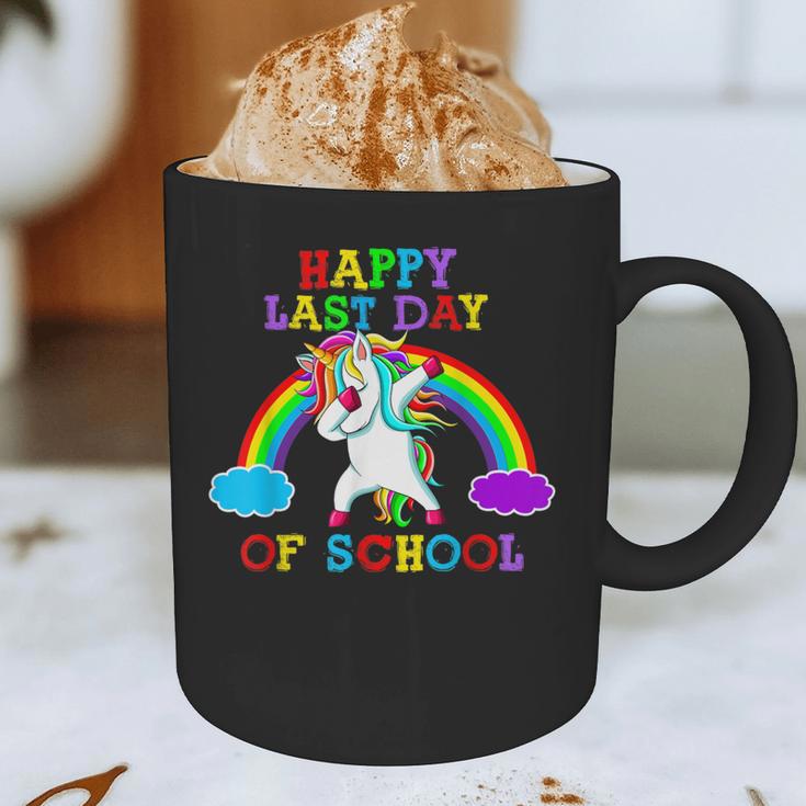Happy Last Day Of School Teacher Student Graduation Unicorn Graphic Print Coffee Mug