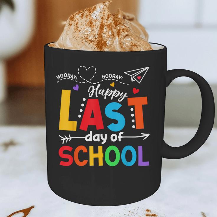 Happy Last Day Of School Teacher Women Student Graduation Graphic Print Coffee Mug