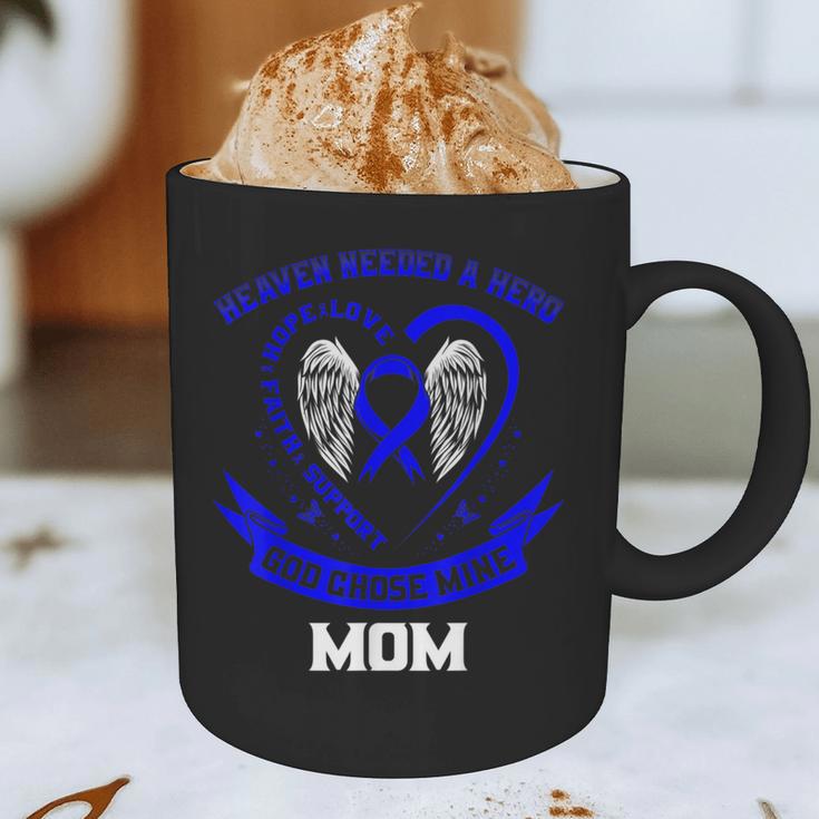 Heaven Need a Hero Colon Cancer Awareness In Memory Of Mom Graphic Print Coffee Mug