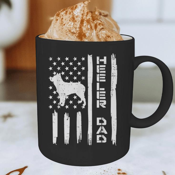 Heeler Dad Flag Vintage Blue Red Cattle Dog Patriot Men Graphic Print Coffee Mug Heeler Dad Flag Vintage Blue Red Cattle Dog Patriot Men Graphic Print Coffee Mug