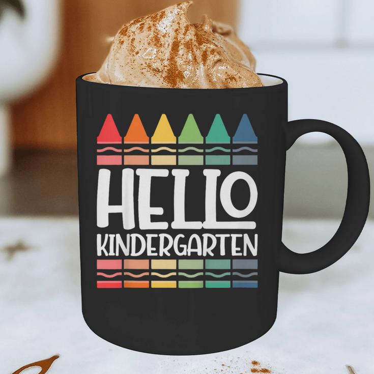 Hello Kindergarten First Day Back To School Graduation Graphic Print Coffee Mug