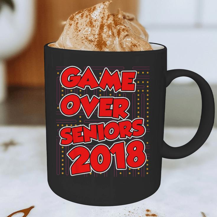 High School Graduation Tshirt Game Over Senior Class Of 2018 Graphic Print Coffee Mug