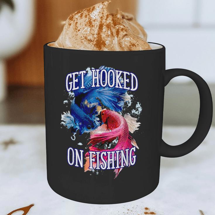 Hooked On Fishing Introvert Sayings Antisocial Quotes Graphic Print Coffee Mug Hooked On Fishing Introvert Sayings Antisocial Quotes Graphic Print Coffee Mug