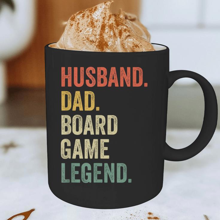 Husband Dad Board Game Night Legend Father Vintage Graphic Print Coffee Mug