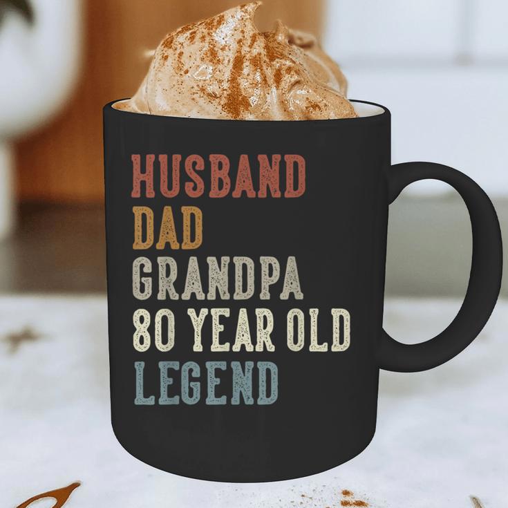 Husband Dad Grandpa 80 Year Old Legend 80th Birthday Graphic Print Coffee Mug