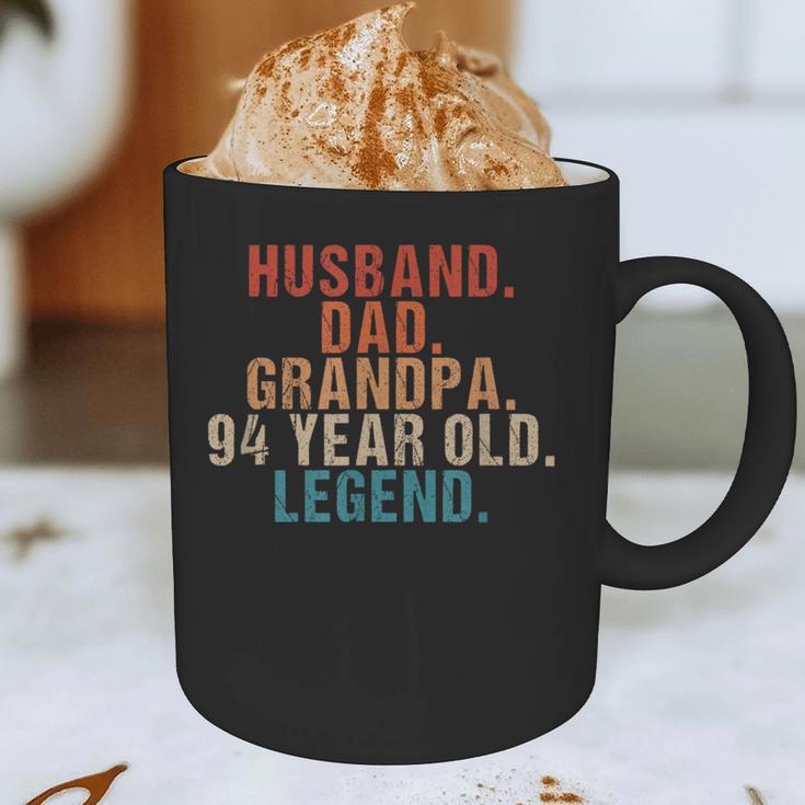 Husband Dad Grandpa 94 Year Old Legend 94th Bday Men Graphic Print Coffee Mug