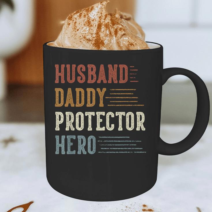 Husband Daddy Protector Hero For Dad Father's Day Graphic Print Coffee Mug