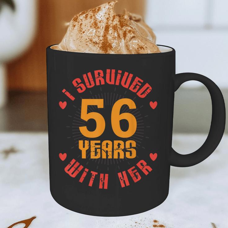 Husband I Survived 56 Years With Her Wife Marriage Memory Graphic Print Coffee Mug Husband I Survived 56 Years With Her Wife Marriage Memory Graphic Print Coffee Mug