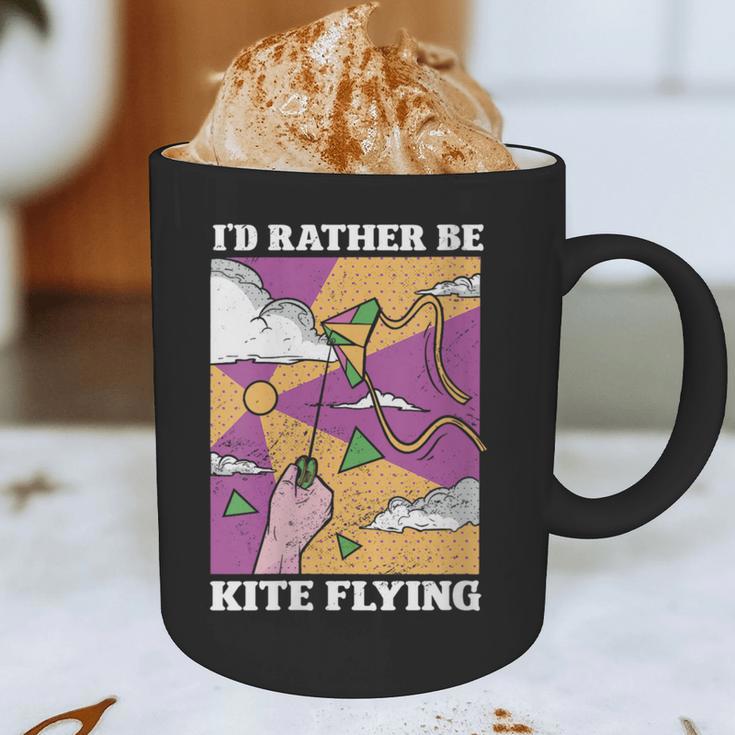 I'd Rather Be Kite Flying Throwback Hobby Memory Kite Graphic Print Coffee Mug
