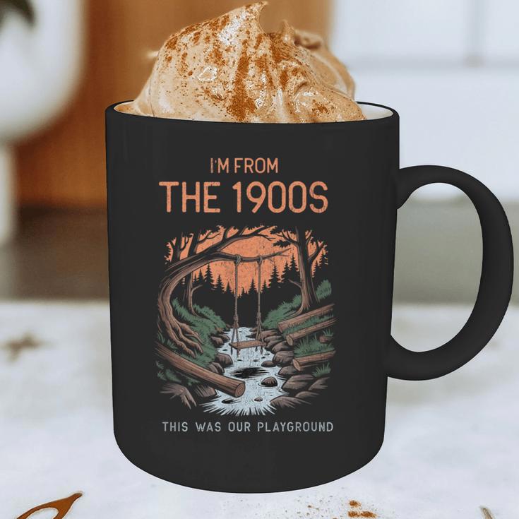 I'm From The 1900s This Was Our Playground Retro Graphic Print Coffee Mug