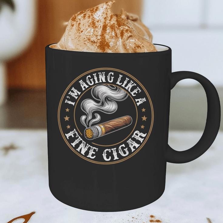 I'm Aging Like a Fine Cigar Retro Dad Father's Day Graphic Print Coffee Mug I'm Aging Like a Fine Cigar Retro Dad Father's Day Graphic Print Coffee Mug