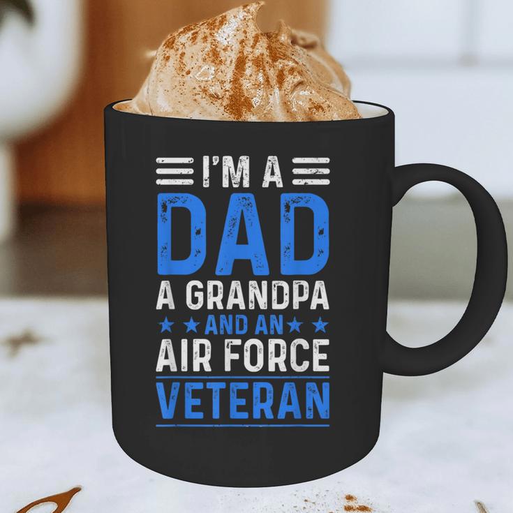 I’m A Dad Grandpa Air Force Veteran Distressed Graphic Print Coffee Mug