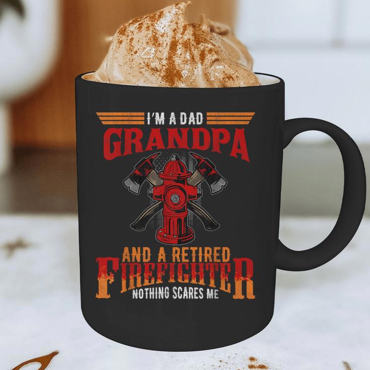I'm Dad Grandpa Retired Firefighter Nothing Scares Me Graphic Print Coffee Mug