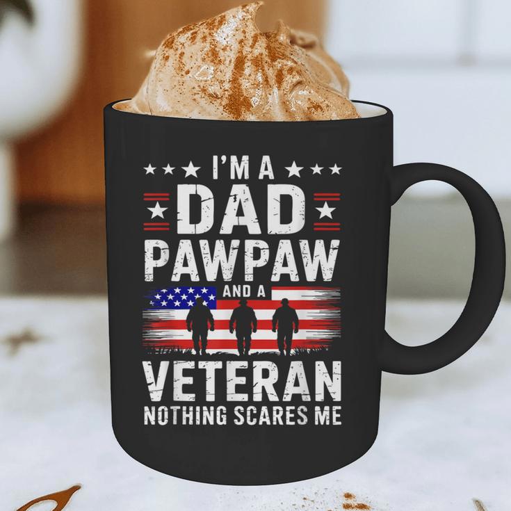 I'm A Dad Pawpaw And A Veteran Shirt Men Grandpa Fathers Day Graphic Print Coffee Mug