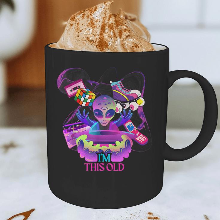 I’m This Old Retro 80s Nostalgia Alien Graphic Print Coffee Mug