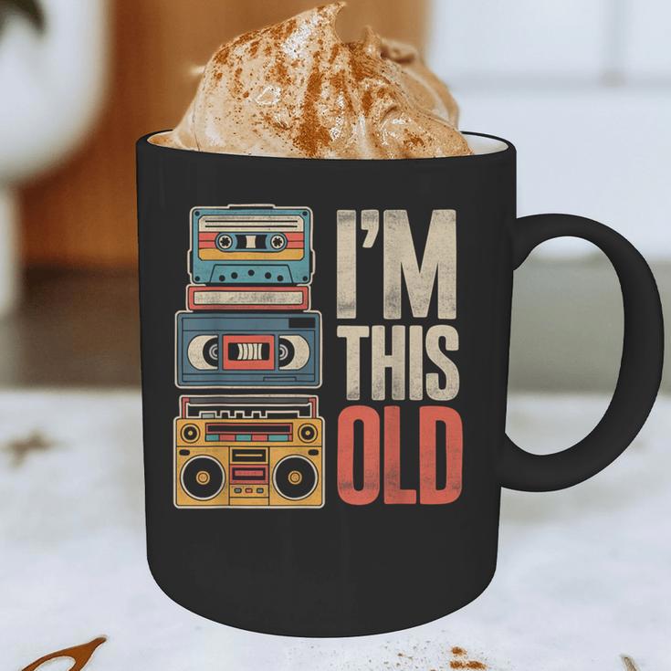 I'm This Old Vintage Cassette Tape Nostalgia Graphic Print Coffee Mug I'm This Old Vintage Cassette Tape Nostalgia Graphic Print Coffee Mug