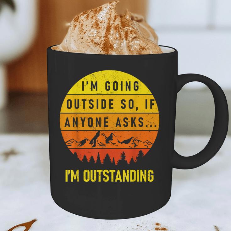 I'm Outstanding Retro Introvert Mountain Trip Lover Graphic Print Coffee Mug I'm Outstanding Retro Introvert Mountain Trip Lover Graphic Print Coffee Mug
