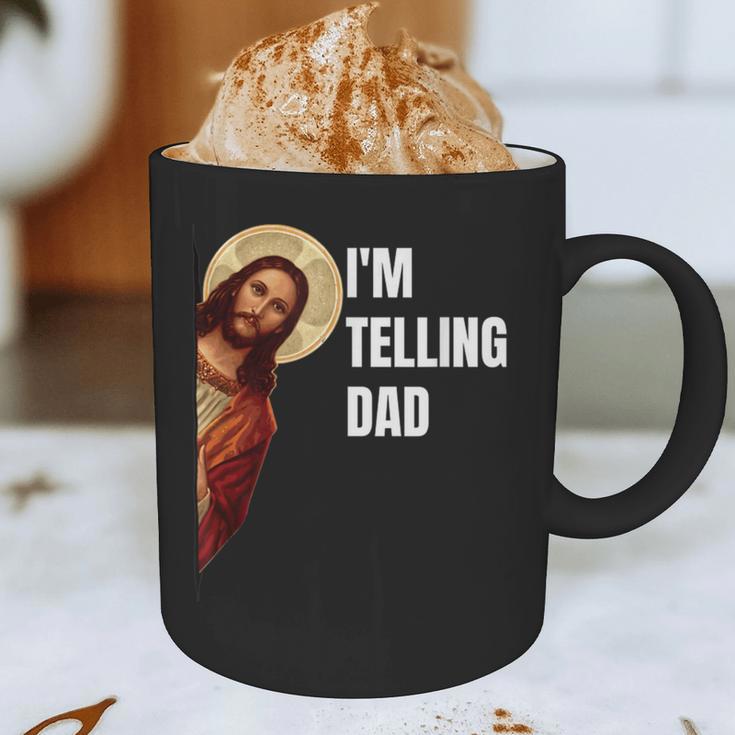 I'm Telling Dad Religious Christian Jesus Meme Graphic Print Coffee Mug