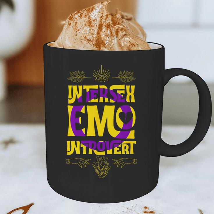 Intersex Emo Introvert Pride Trendy Mystic Teen Goth Style Graphic Print Coffee Mug