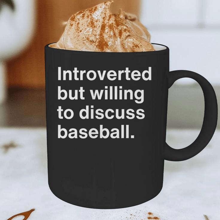 Introvert Baseball Player Fan Graphic Print Coffee Mug Introvert Baseball Player Fan Graphic Print Coffee Mug