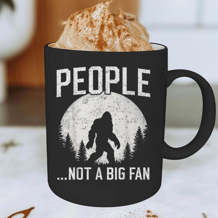 Introvert Bigfoot People Not A Big Fan Dad Joke Graphic Print Coffee Mug Introvert Bigfoot People Not A Big Fan Dad Joke Graphic Print Coffee Mug