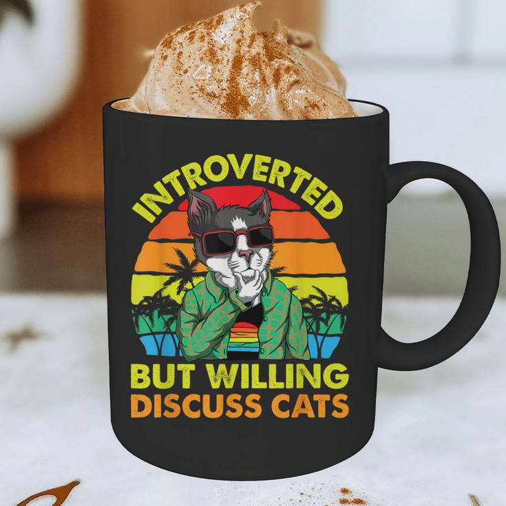 Introvert Cats Sarcasm Cat Lover Introverts Graphic Print Coffee Mug Introvert Cats Sarcasm Cat Lover Introverts Graphic Print Coffee Mug