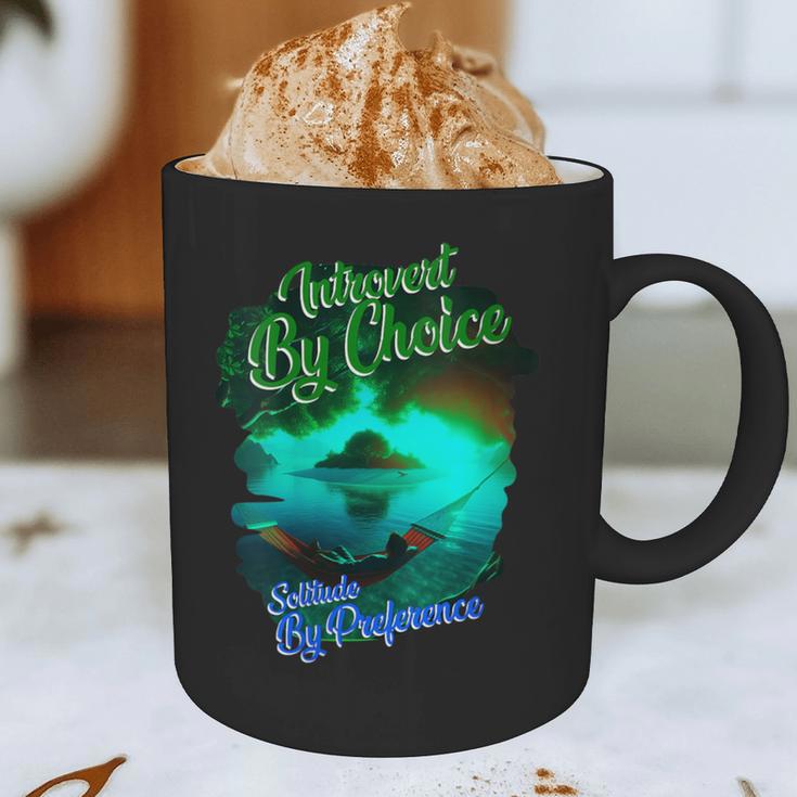 Introvert Choice Solitude By Preference Graphic Print Coffee Mug