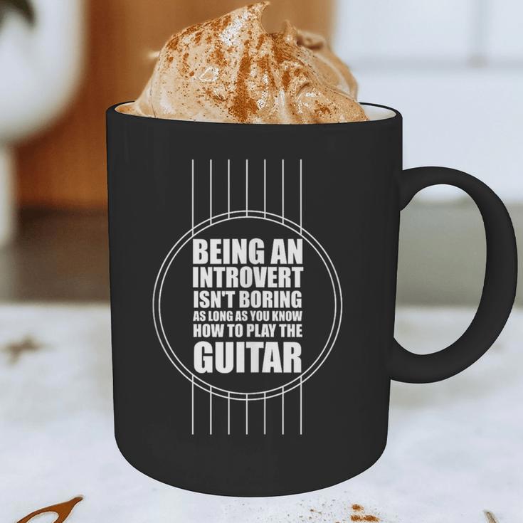 Introvert Guitarist Play Guitar Instrument Music Acoustic Graphic Print Coffee Mug